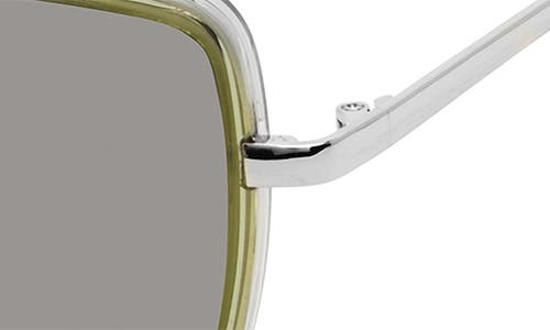 Isaac Mizrahi New York 55mm Square Sunglasses In Green