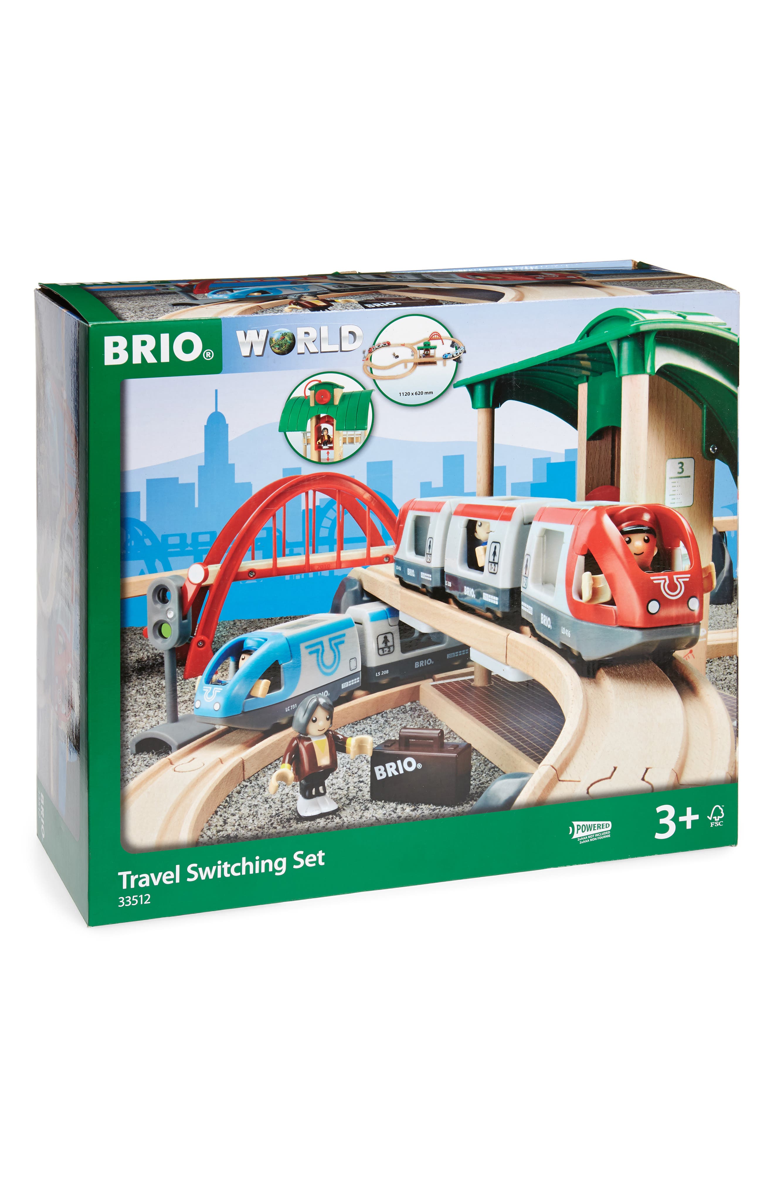 brio travel switching train set