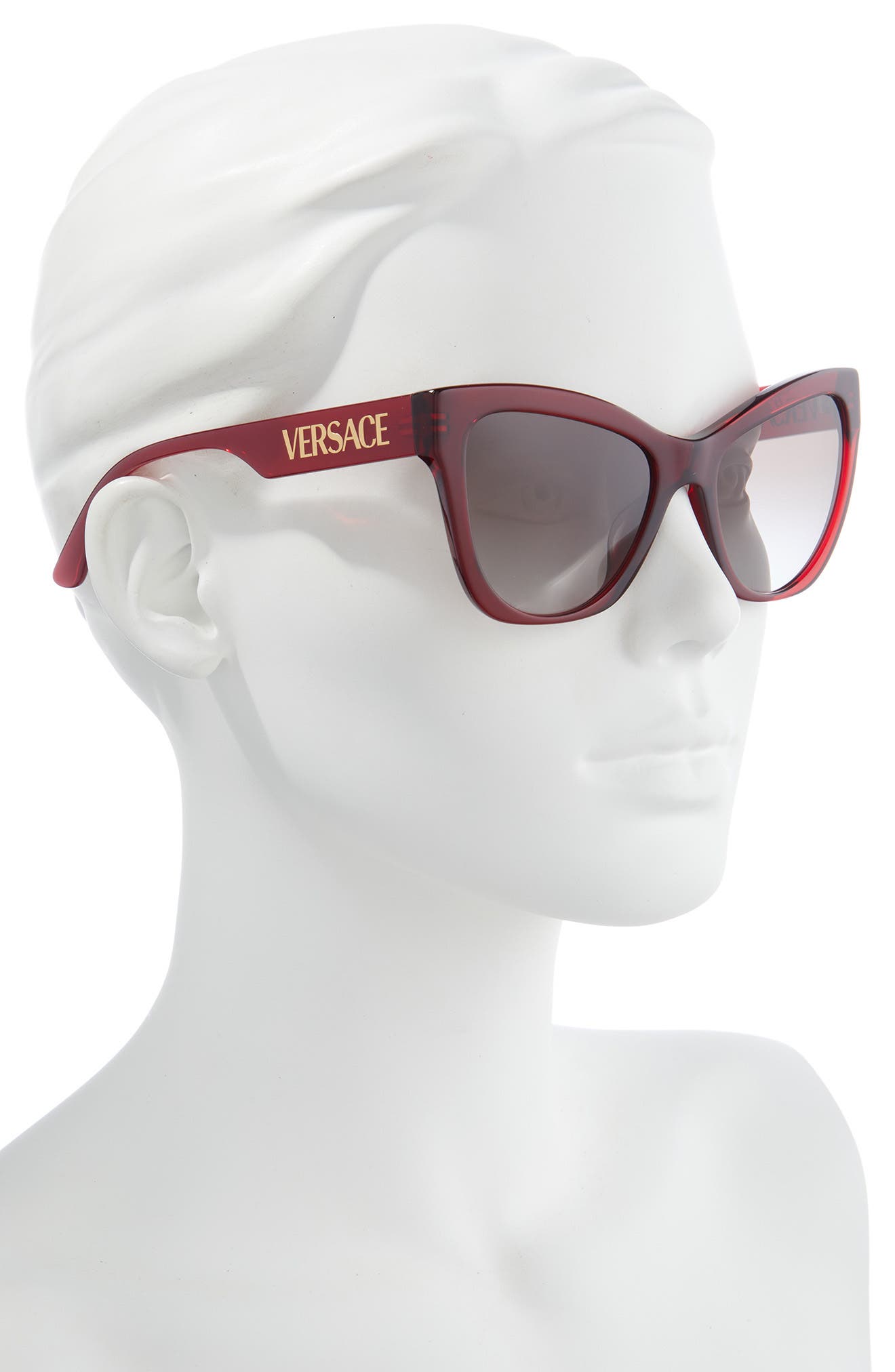 versace 56mm cat eye sunglasses