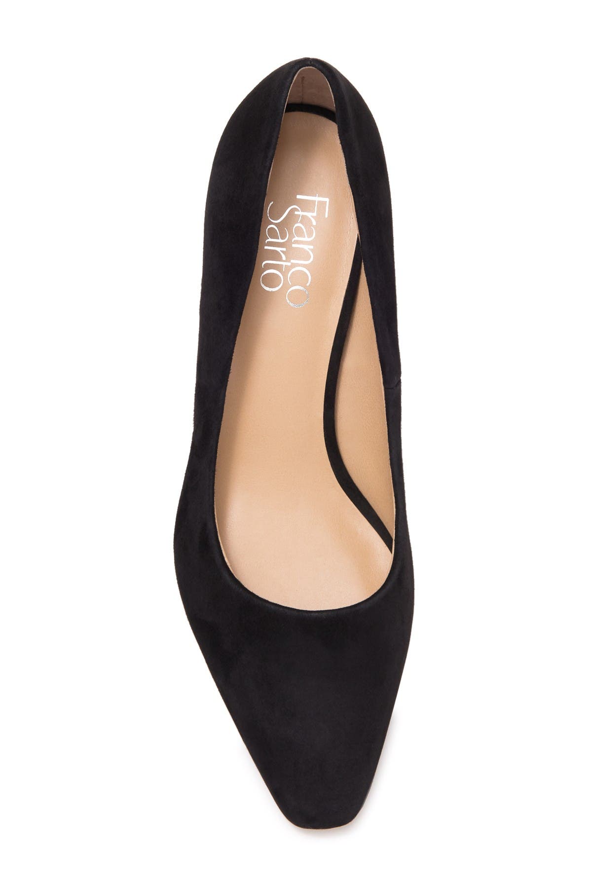 franco sarto black suede pumps