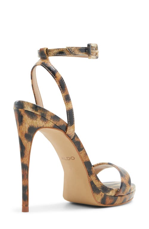 Shop Aldo Kat Ankle Strap Platform Sandal In Brown Multi