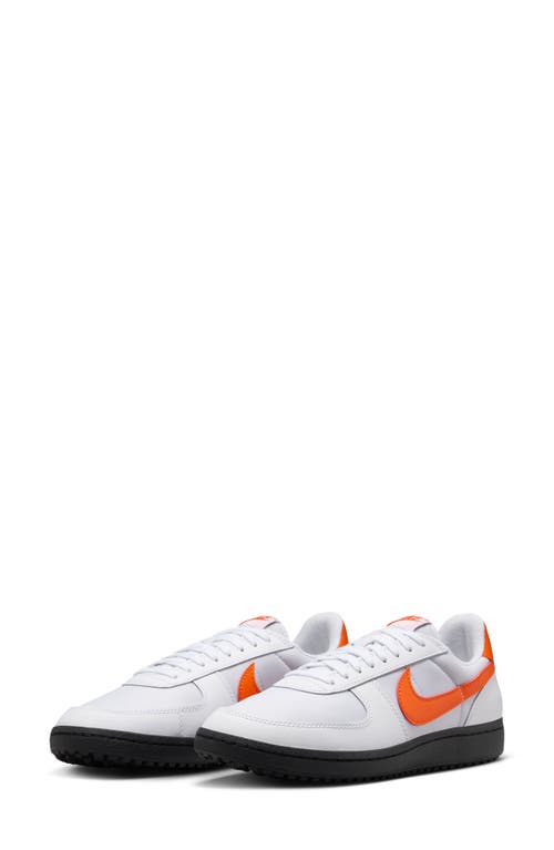 Nike Field General '82 Sneaker In White/orange Blaze/black