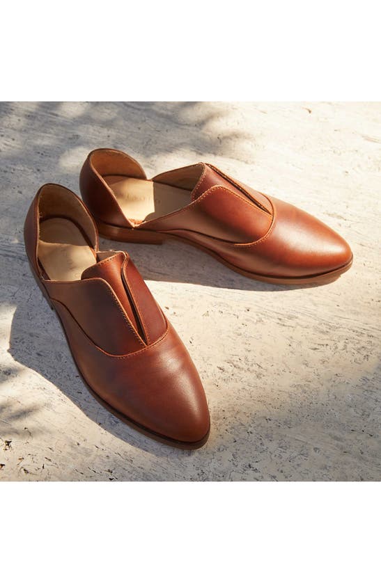 Nisolo Emma D'orsay Flats In Brandy