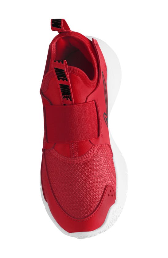 Nike Flex Runner 3 Slip-on Shoe In University Red/ Black