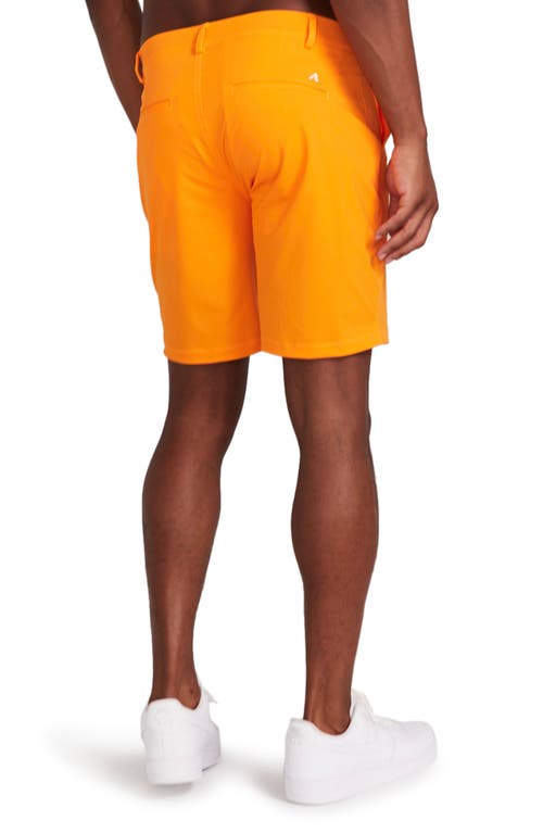 Shop Redvanly Hanover Pull-on Shorts In Tangelo