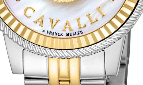 Roberto Cavalli By Franck Muller R Cavalli By Franck Muller Two-tone Bracelet Watch, 30mm In Two Tone Silver/gold