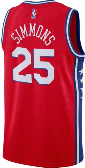 Philadelphia 76ers Jordan Statement Edition Swingman Jersey - Red