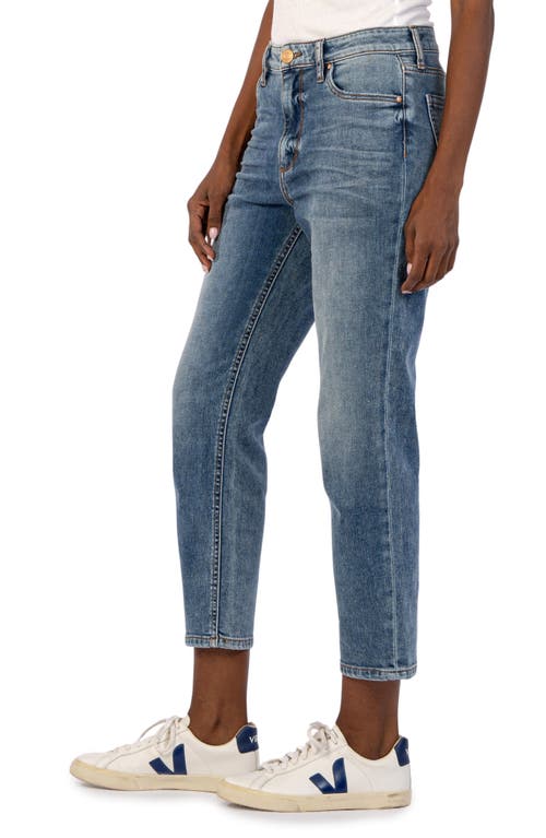 Kut From The Kloth Naomi Crop Straight Leg Girlfriend Jeans In Converted