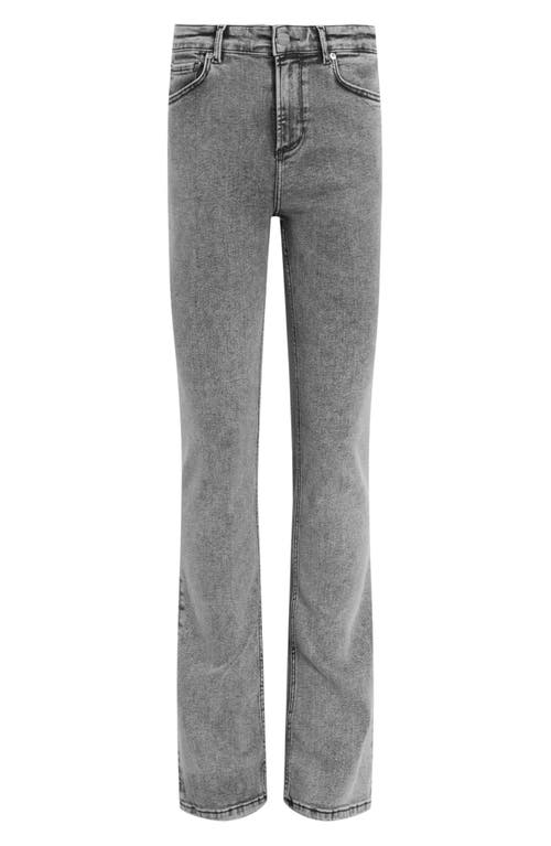 Shop Allsaints Haldan Slim Bootcut Jeans In Washed Grey