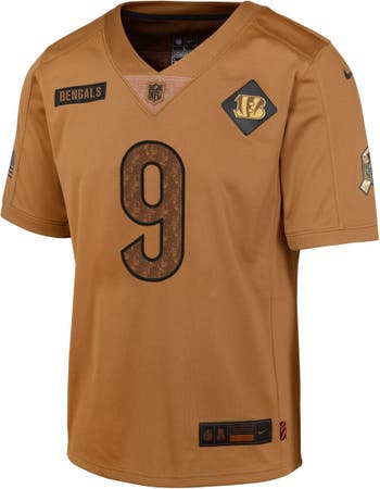 Joe Burrow Cincinnati Bengals Signed Orange Nike Limited Jersey