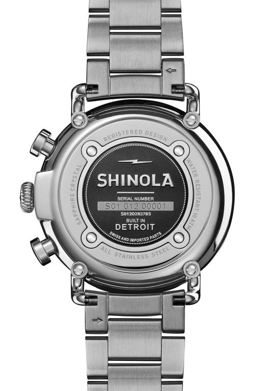 Shop Shinola Runwell Two-eye Chronograph Bracelet Watch, 41mm In Royalblue