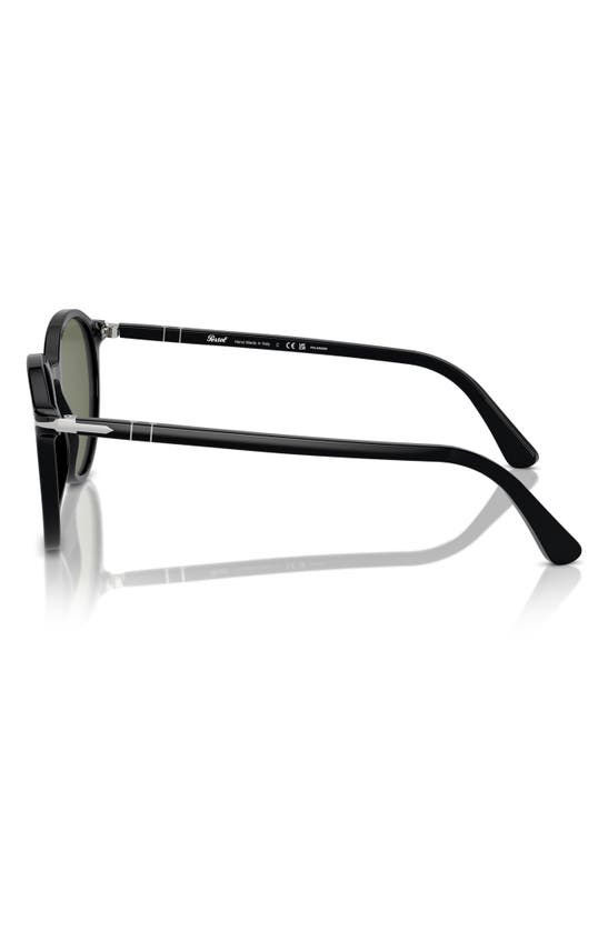 Persol Phantos 56mm Polarized Round Sunglasses In Black