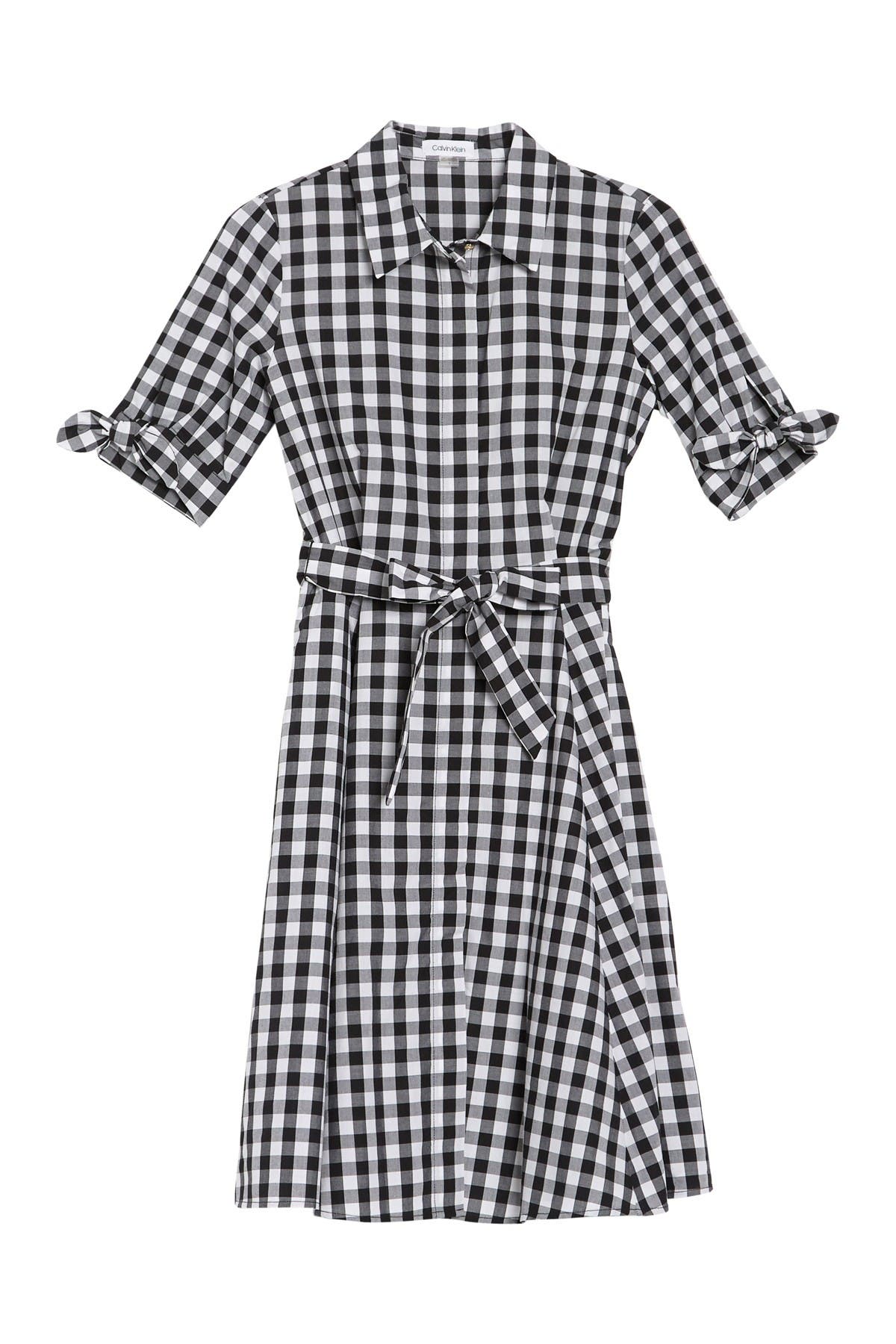 calvin klein checkered dress