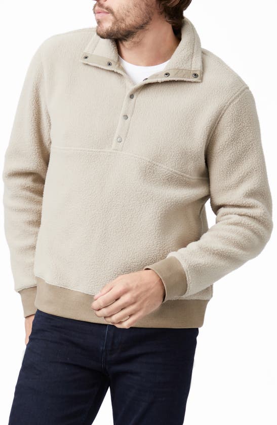 Paige Kolinski Half Placket Fleece Pullover In Hillfog