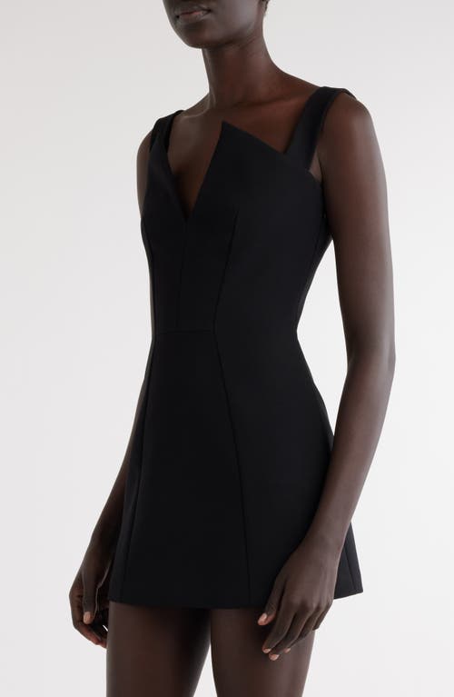 Shop Givenchy Crepe Minidress In Black