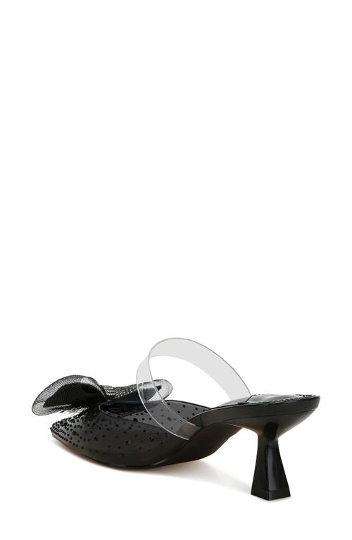 Shop London Rag Freja Rhinestone Kitten Heel Mule In Black