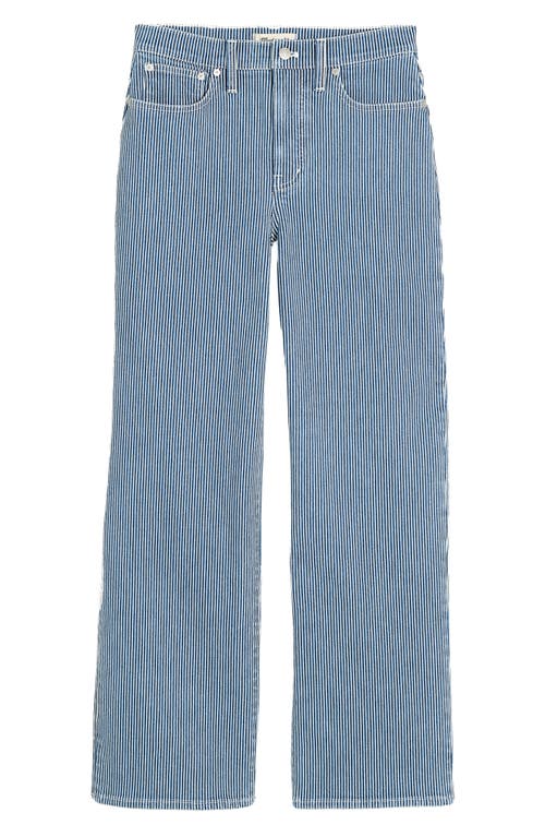 Madewell The Perfect Vintage Wide Leg Crop Jeans In Indigo Railroad