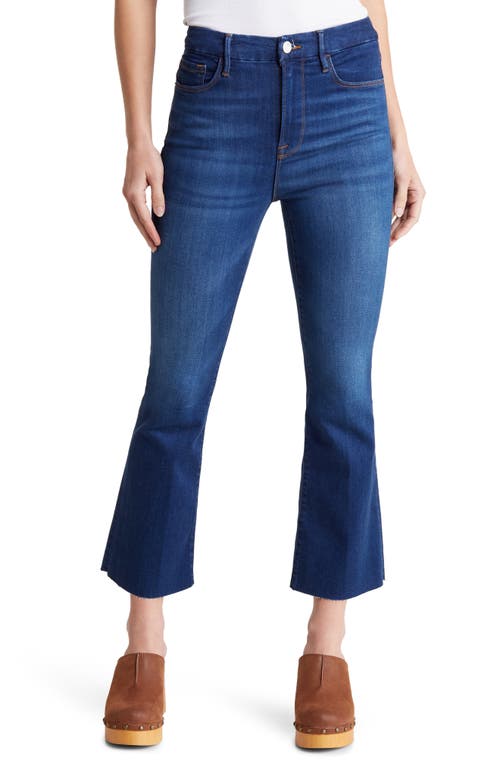 FRAME Le Super High Waist Raw Hem Crop Mini Bootcut Jeans Kettering at Nordstrom,
