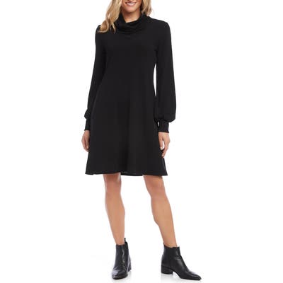 Karen Kane Turtleneck Sweater Dress, Black