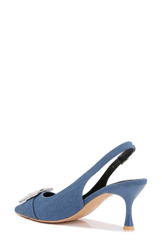 Shop Berness Elodie Slingback Pump In Denim