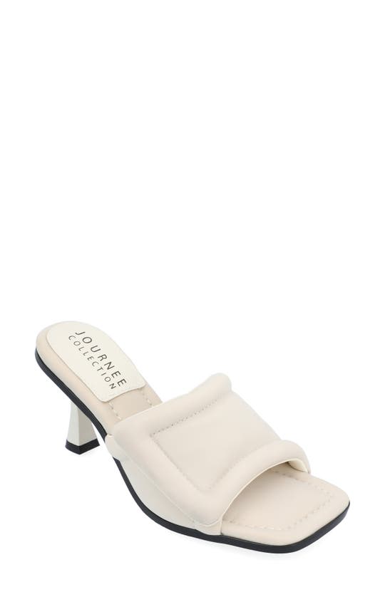 Journee Collection Addriel Slide Sandal In Bone