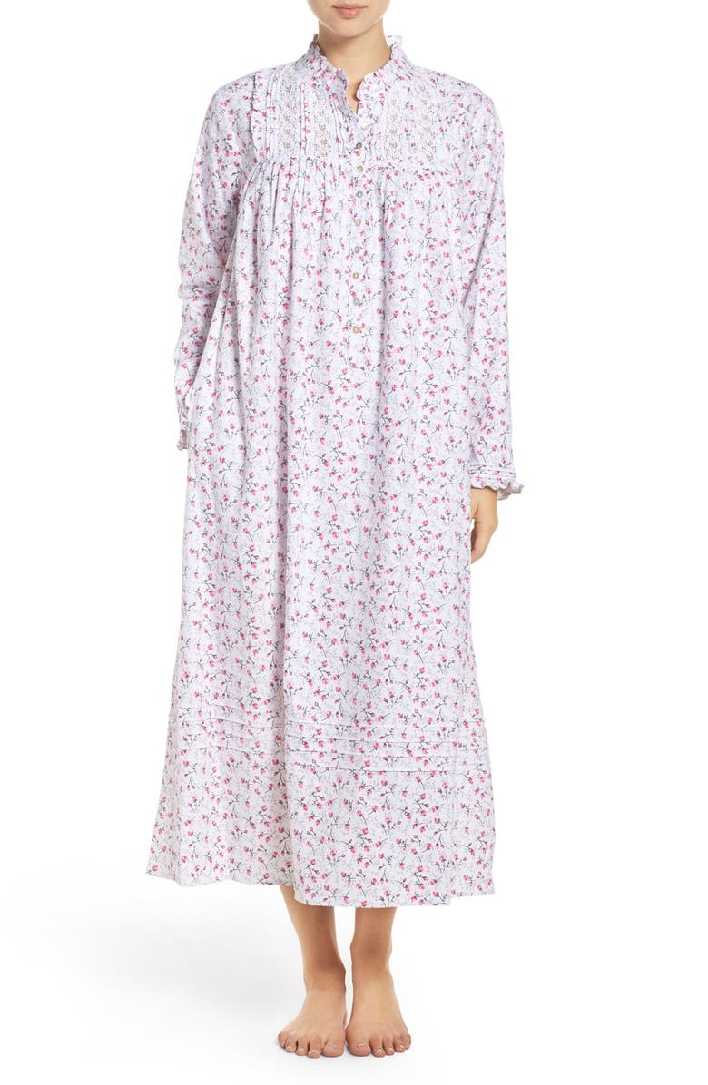 Eileen West Floral Flannel Nightgown | Nordstrom