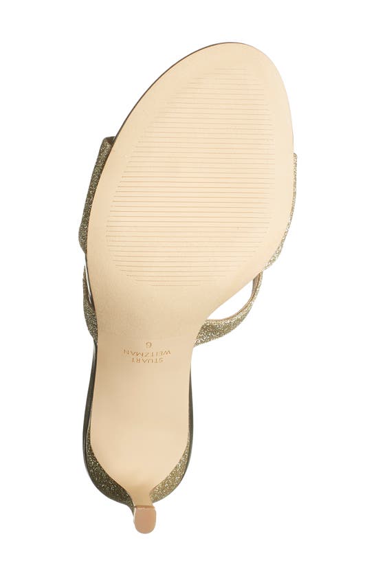 Shop Stuart Weitzman Mariposa 80 Slide Sandal In Platino