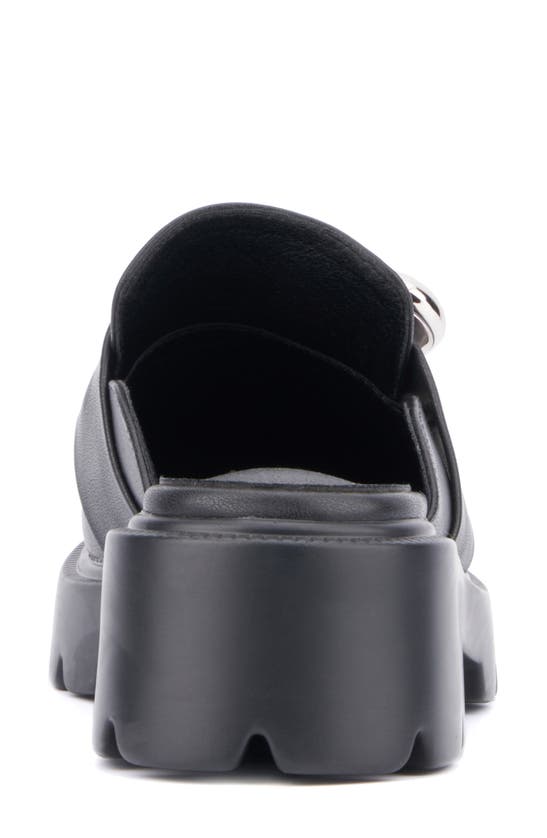 Olivia Miller Heartless Lugged Platform Mule In Black