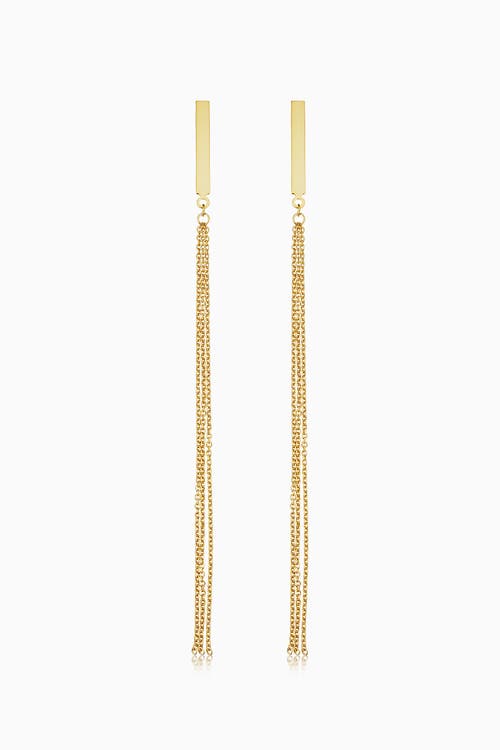 Shop Oradina 14k Yellow Gold Donatello Drop Earrings