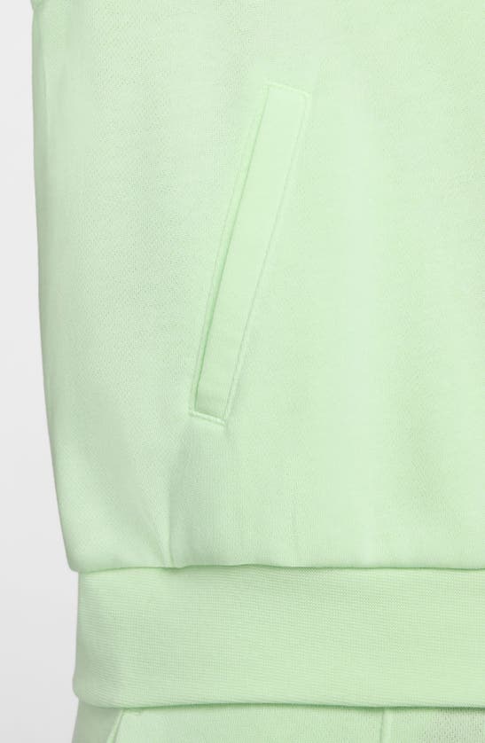 Shop Nike Sportswear Chill French Terry Full Zip Hooded Jacket In Vapor Green/sail