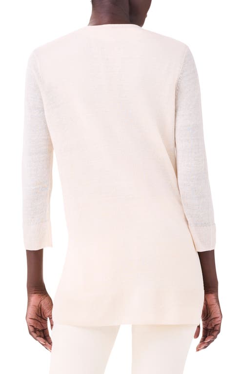 Shop Nic + Zoe Nic+zoe Featherweight Flyaway Cardigan In Canvas