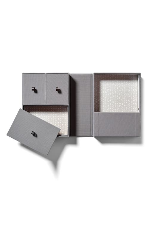 Savor Story Vault Keepsake Box In Slate/ Neutral