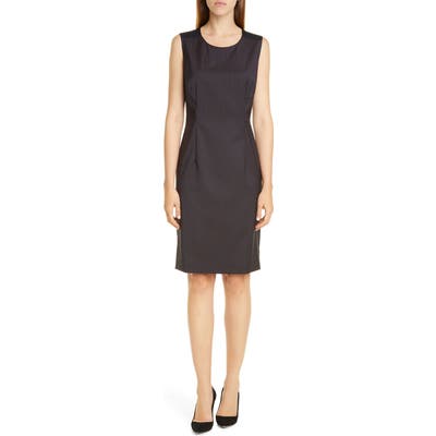 Boss Dristie Wool Sheath Dress, Brown (Regular & Petite) (Nordstrom Exclusive)