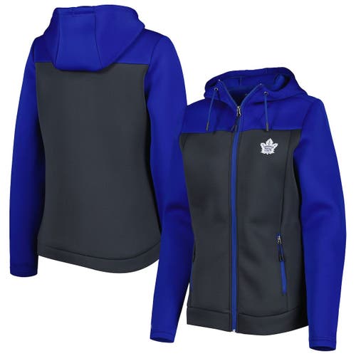 Women's Antigua Blue/Gray Toronto Maple Leafs Protect Full-Zip Jacket