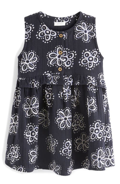 NEXT Kids' Floral Sleeveless Dress in Black at Nordstrom, Size 6-7Y