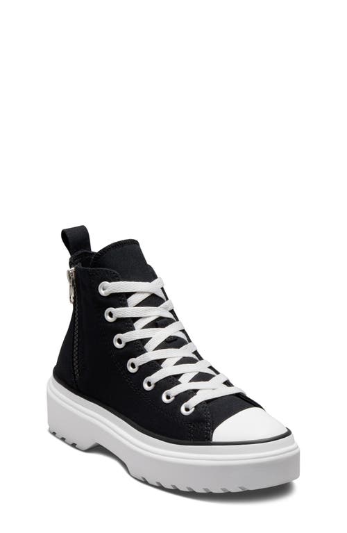 Shop Converse Kids' Chuck Taylor® All Star® Lugged High Top Sneaker In Black/black/white