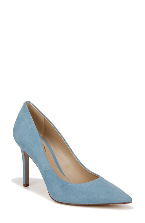Hazel Pointed Toe Pump in Canary Blue