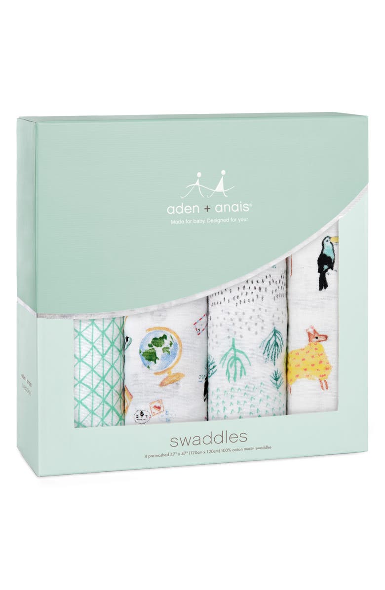 aden + anais 4Pack Classic Swaddling Cloths Nordstrom
