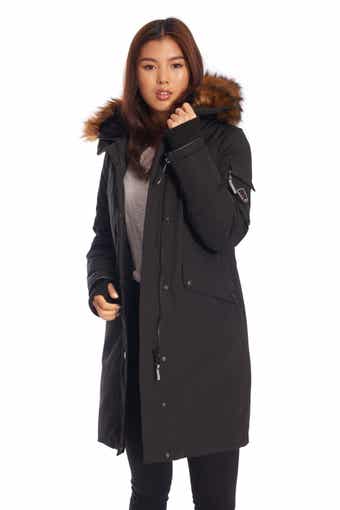 Laurentian Plus Women s Vegan Down Recycled Long Parka Black Plus Size 3X Black Alpine North