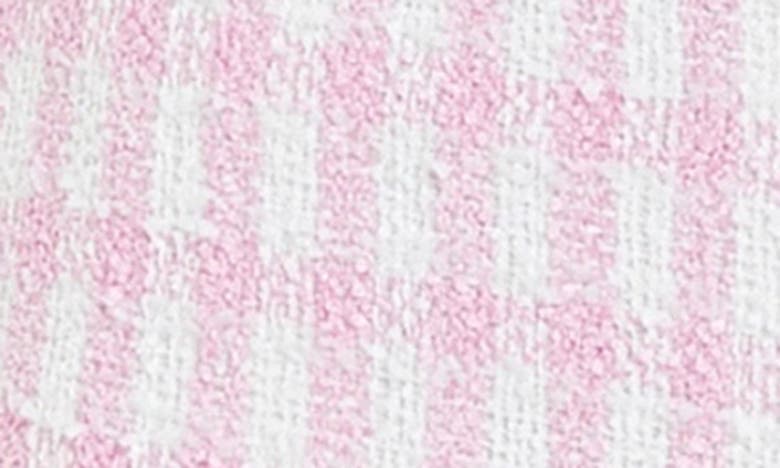 English Factory Check Bouclé Fringe Shorts In Pink