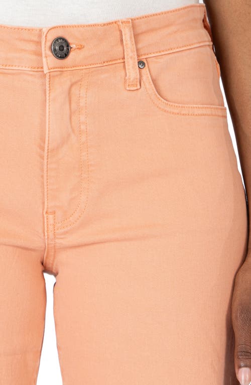 Kut From The Kloth High Waist Crop Wide Leg Jeans In Cantaloupe