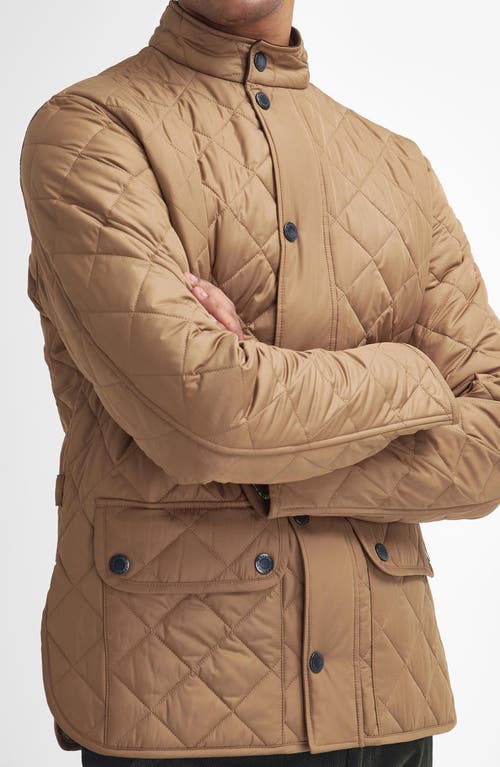 Shop Barbour Lowerdale Quilted Jacket In Light Sandstone/classic