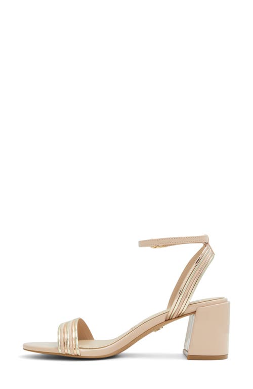 Shop Aldo Emelda Ankle Strap Sandal In Bone