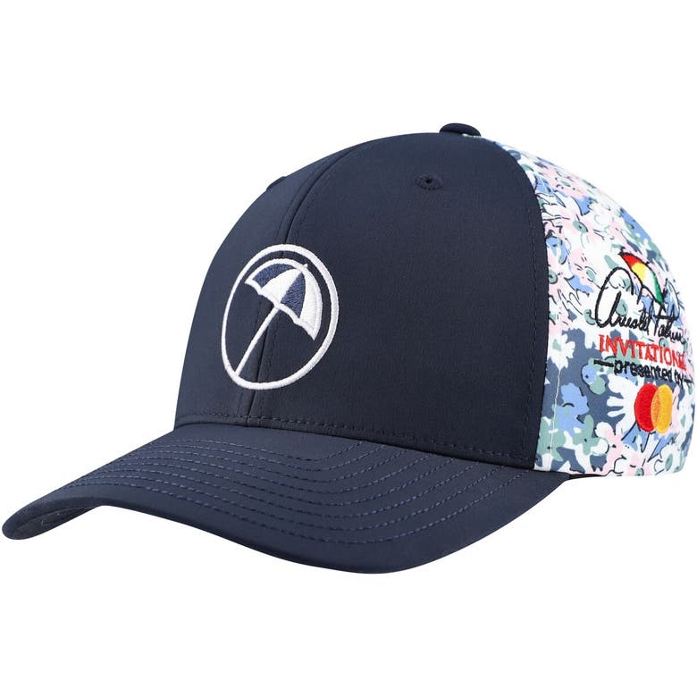 Shop Puma Navy Arnold Palmer Invitational Floral Tech Flexfit Adjustable Hat