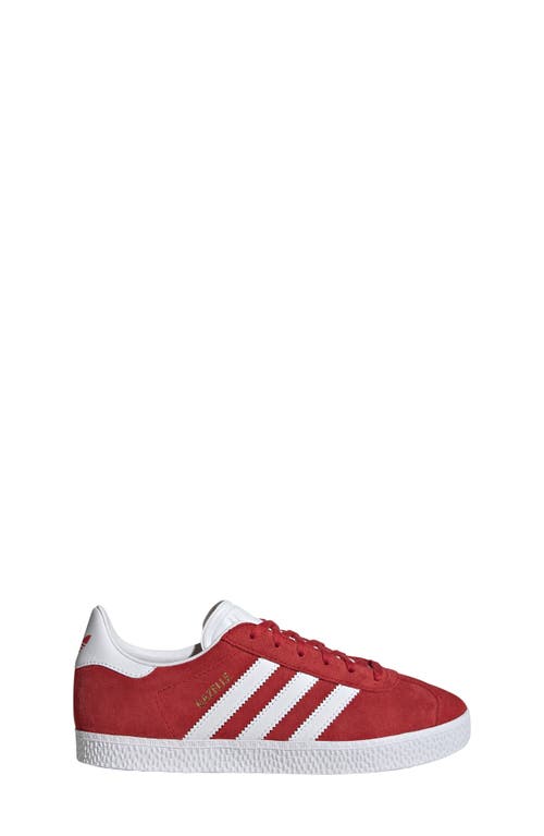 Shop Adidas Originals Adidas Kids' Gazelle Low Top Sneaker In Scarlet/white/gold