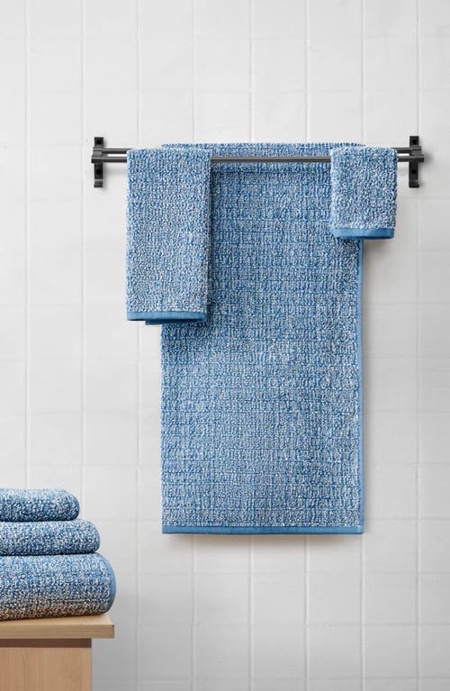 Shop Lucky Brand Luxurious Boucle 6-piece Assorted Towels In Blue Stone