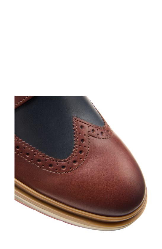 Shop Clarks (r) Chantry Wingtip Derby In British Tan Combo