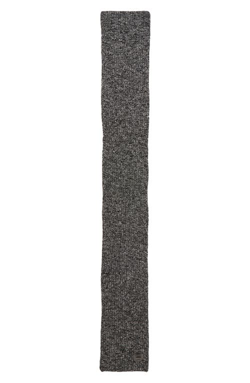Vince Marl Shaker Stitch Wool & Cashmere Scarf In Black/cream