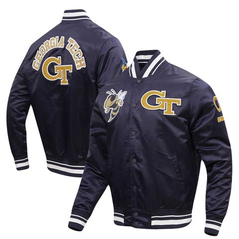 Men's Golden State Warriors Pro Standard Black Remix Varsity Full-Zip Jacket