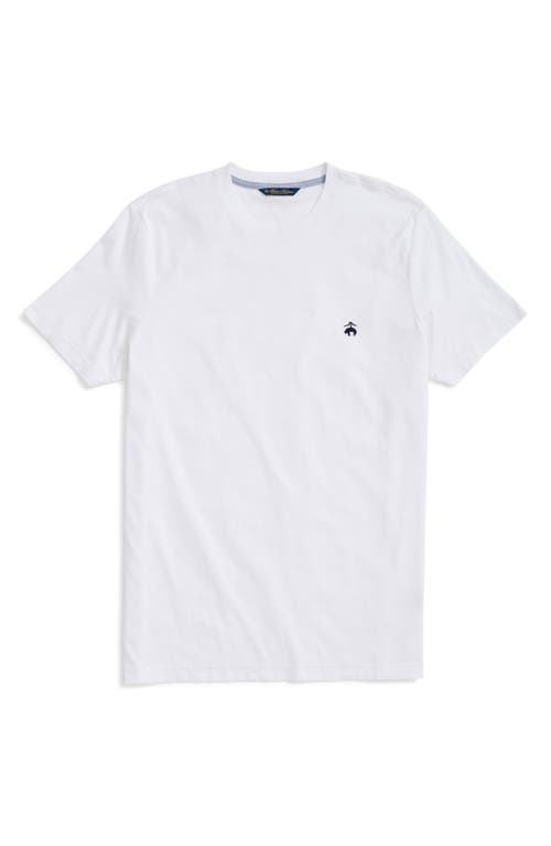 Brooks Brothers Solid Cotton T-shirt In White